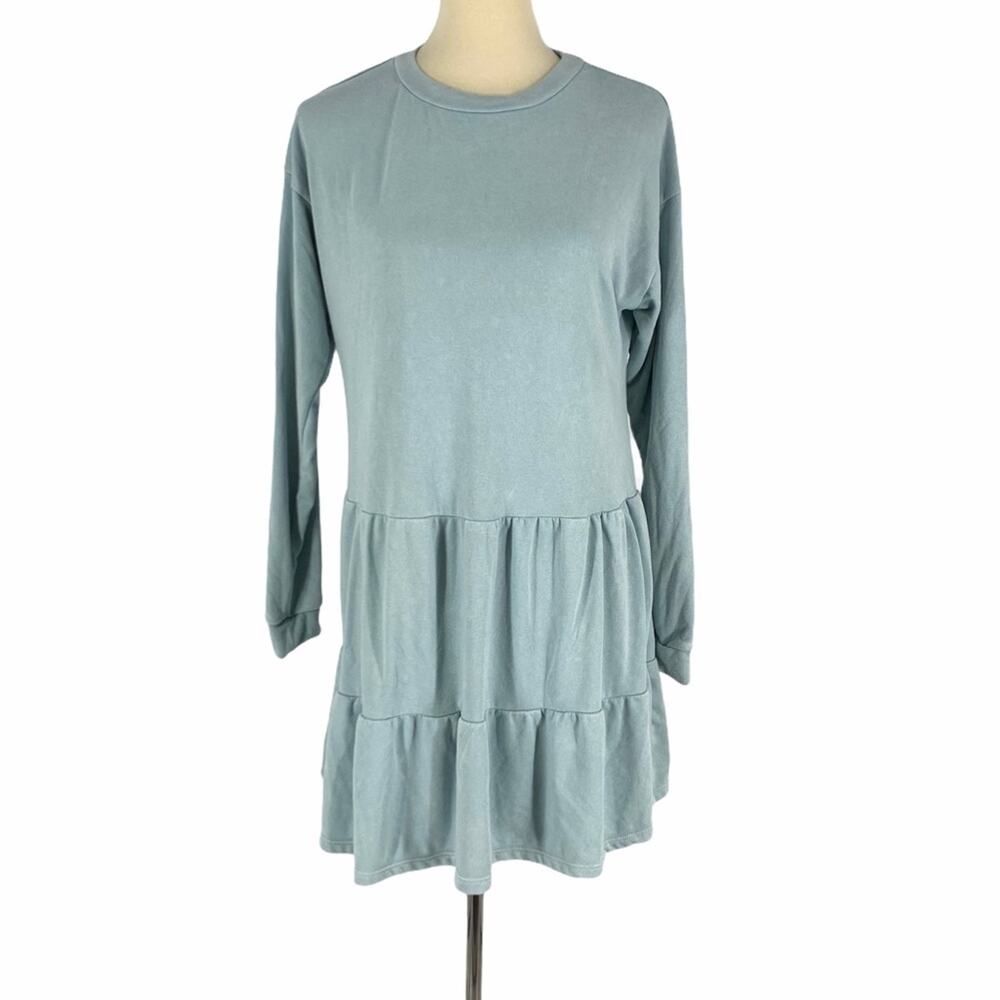 Wild Fable Light‎ Blue Long Sleeve Knit Top Medium